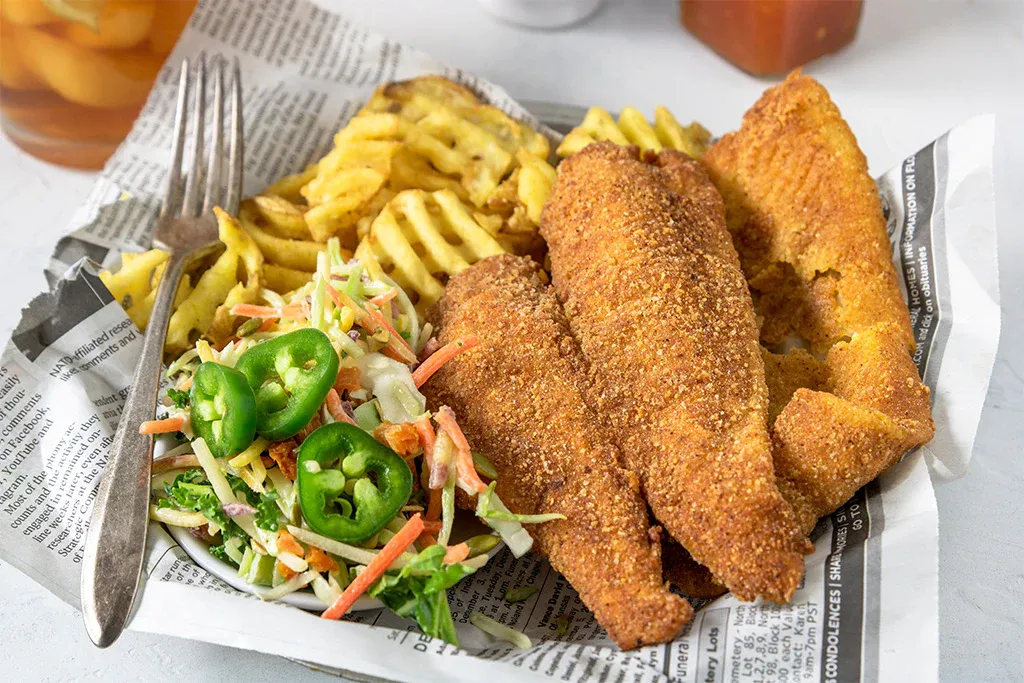 Firecracker Fried Flounder
