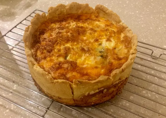 Four Cheese & Spinach Quiche