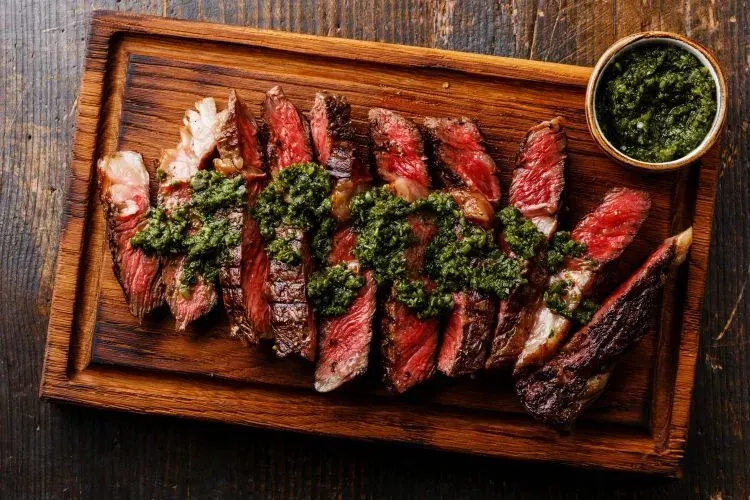 Grilled Sirloin Steak with Chimichurri (Gluten Free, Paleo)