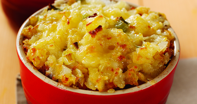 Shredded Potato Au Gratin