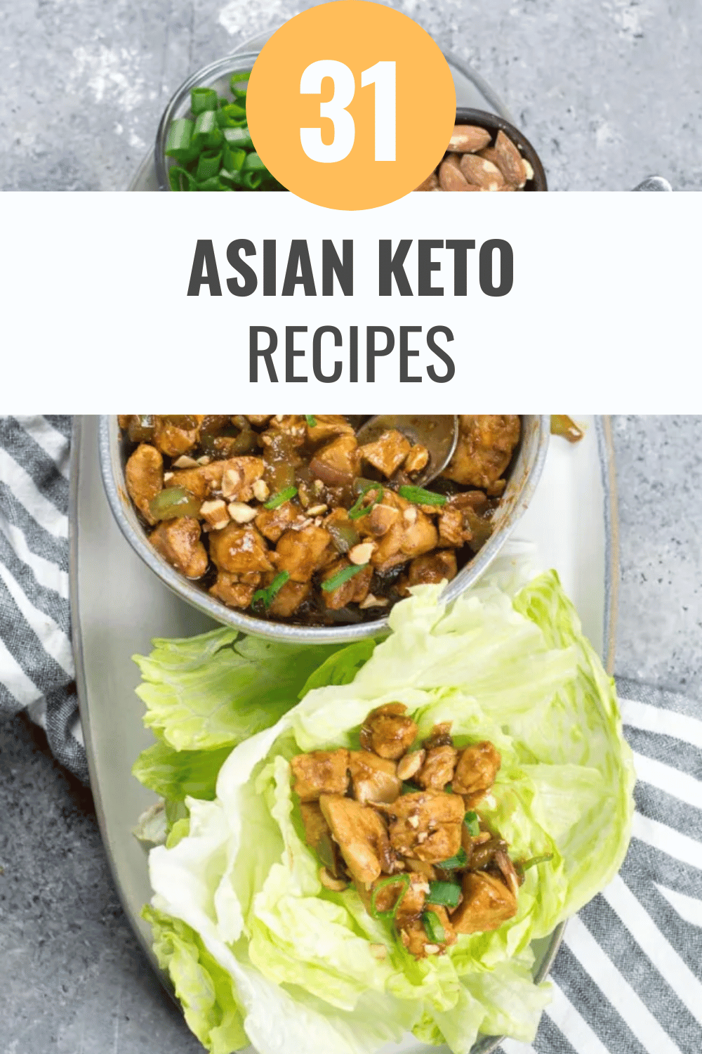 Keto Asian Chicken Lettuce Wraps