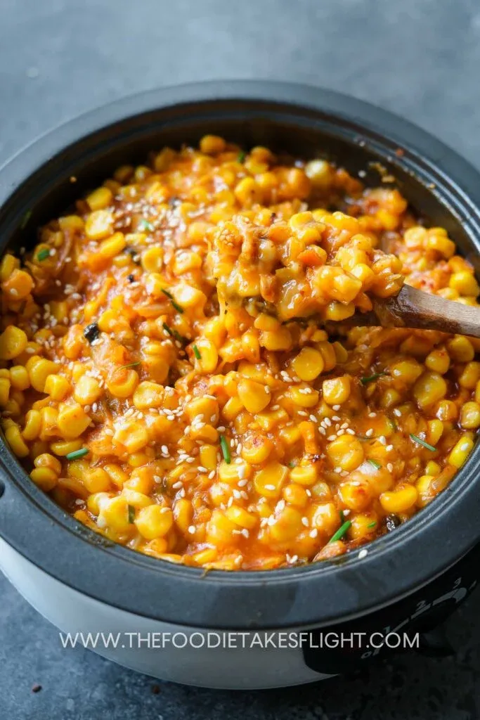 Kimchi Corn Cheese (Inspired by Korean Corn Cheese!)