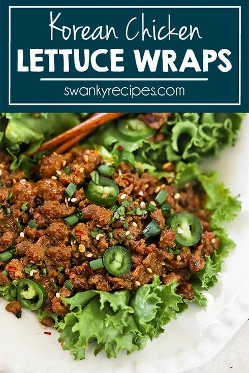 Korean Chicken Lettuce Wraps