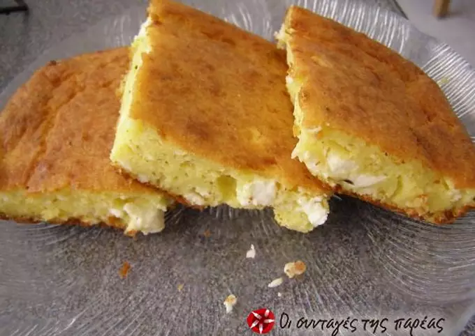 Lazy cheese pie (without filo)