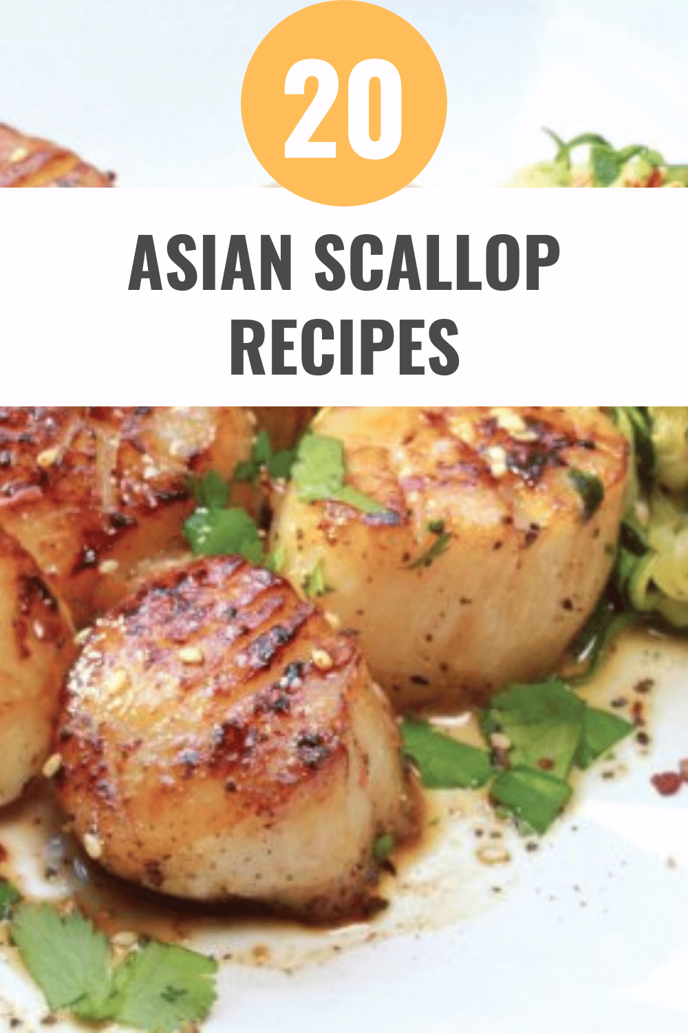 Pan-Seared Asian Scallops with Zucchini Noodles