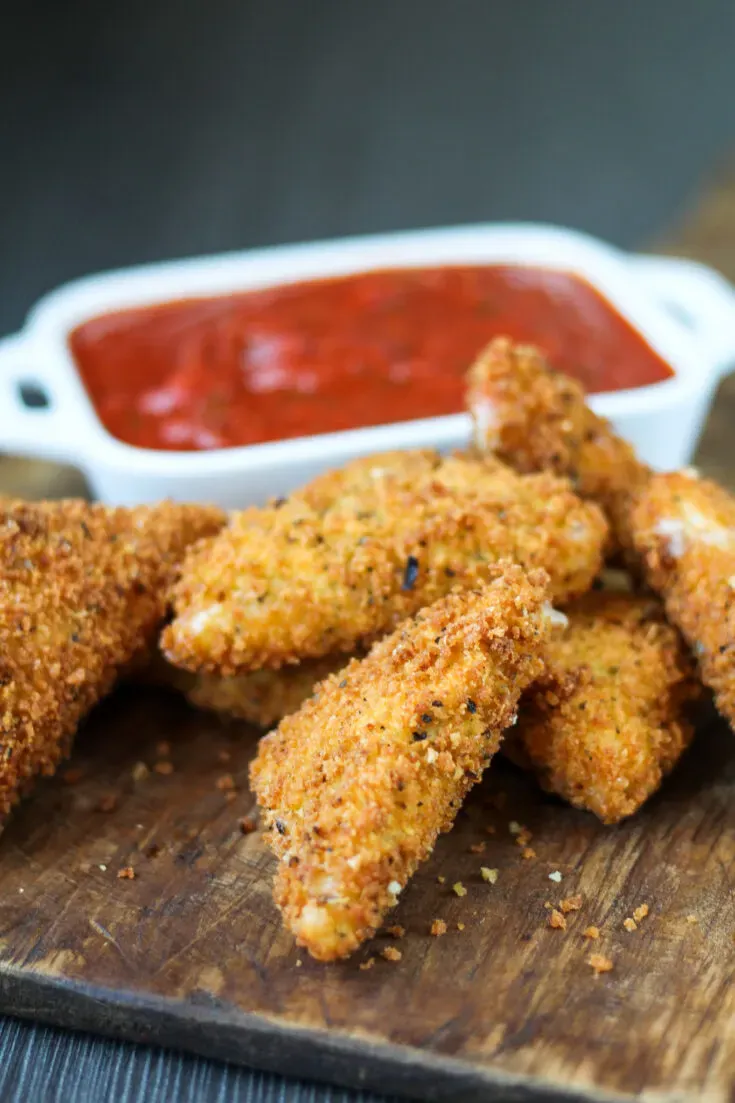 Pepper Jack Cheese Wedges and Homemade Marinara Sauce