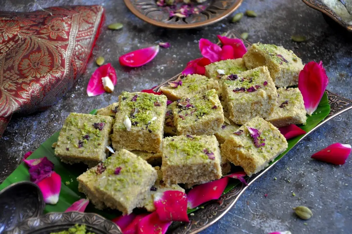 Rajgira Badam Sukhdi - Amaranth Almond Fudge