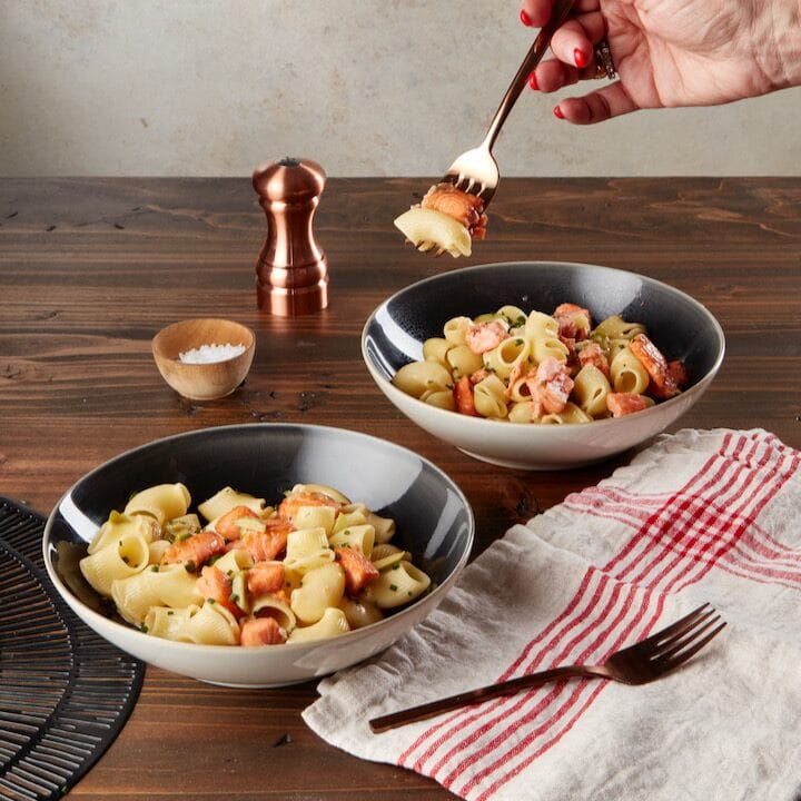 Salmon Pasta With Taleggio