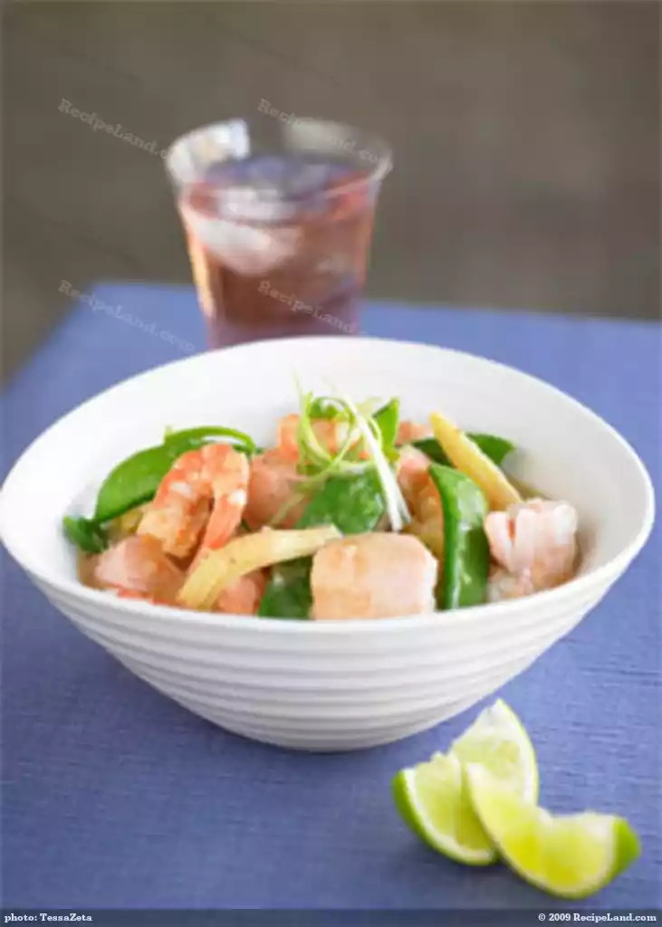 Seafood in Coconut, Ginger, and Lemongrass Sauce