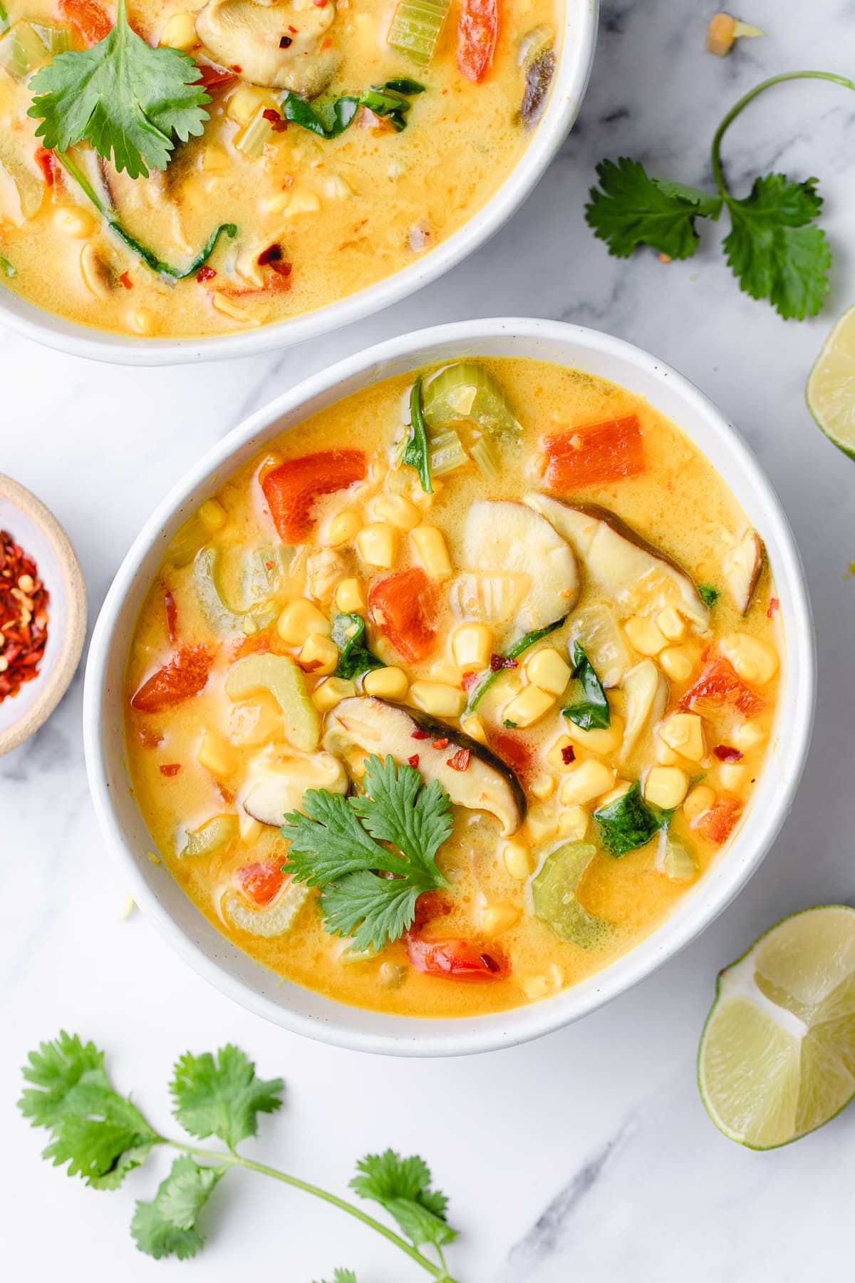 Spicy Thai Curry Corn Soup
