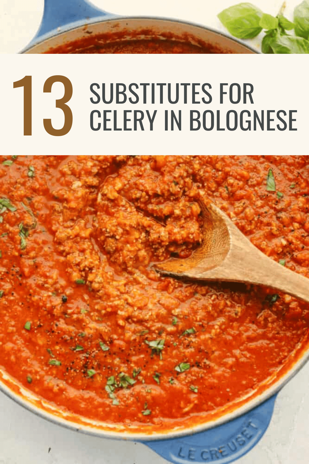 substitute for celery in bolognese