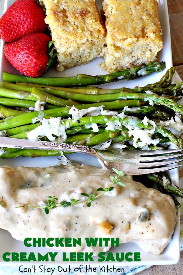 Chicken with Creamy Leek Sauce