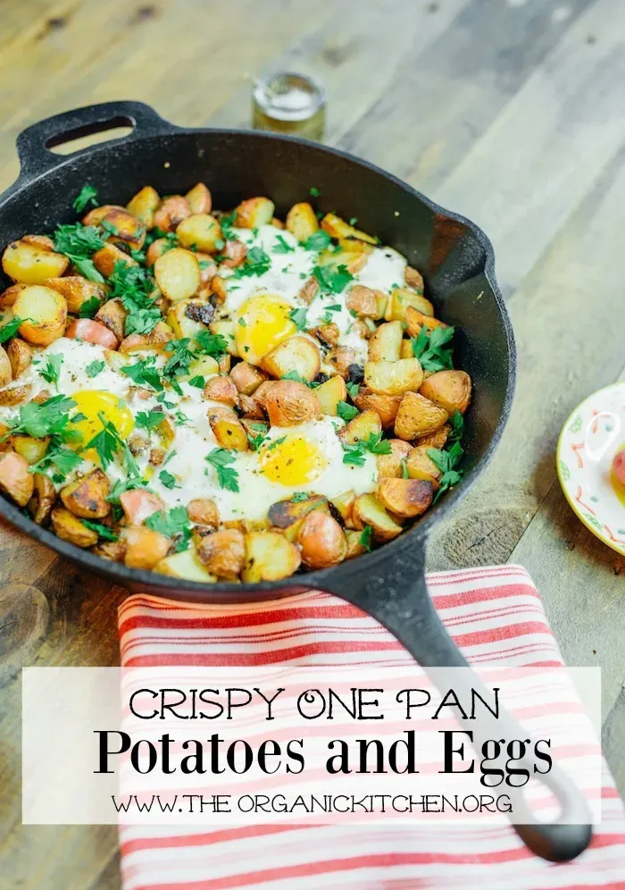 Crispy One Pan Potatoes with Eggs