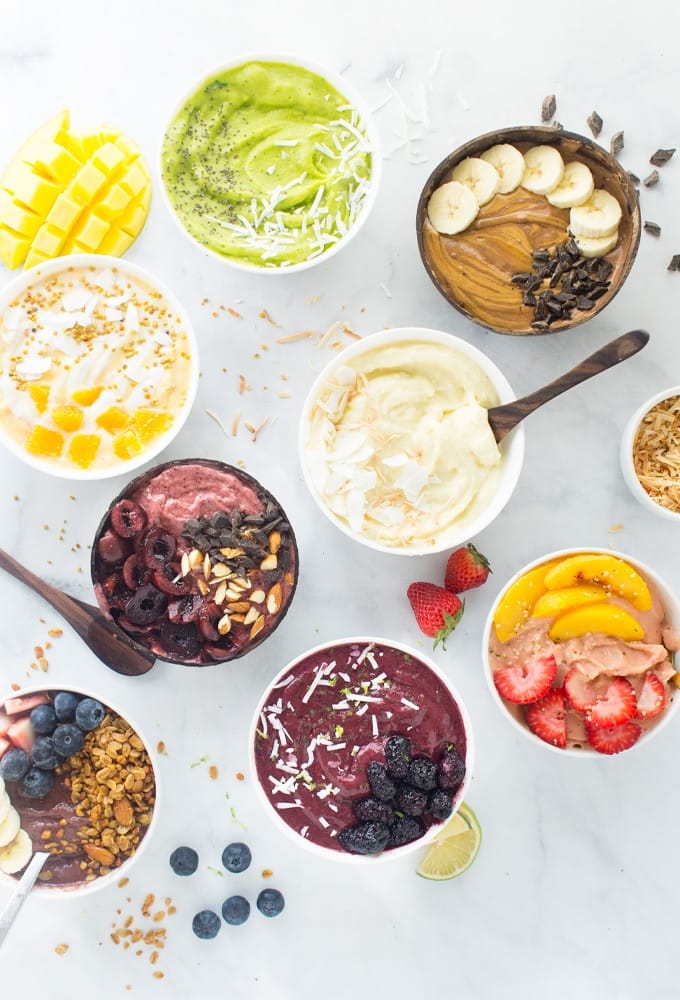 Fun smoothie bowls
