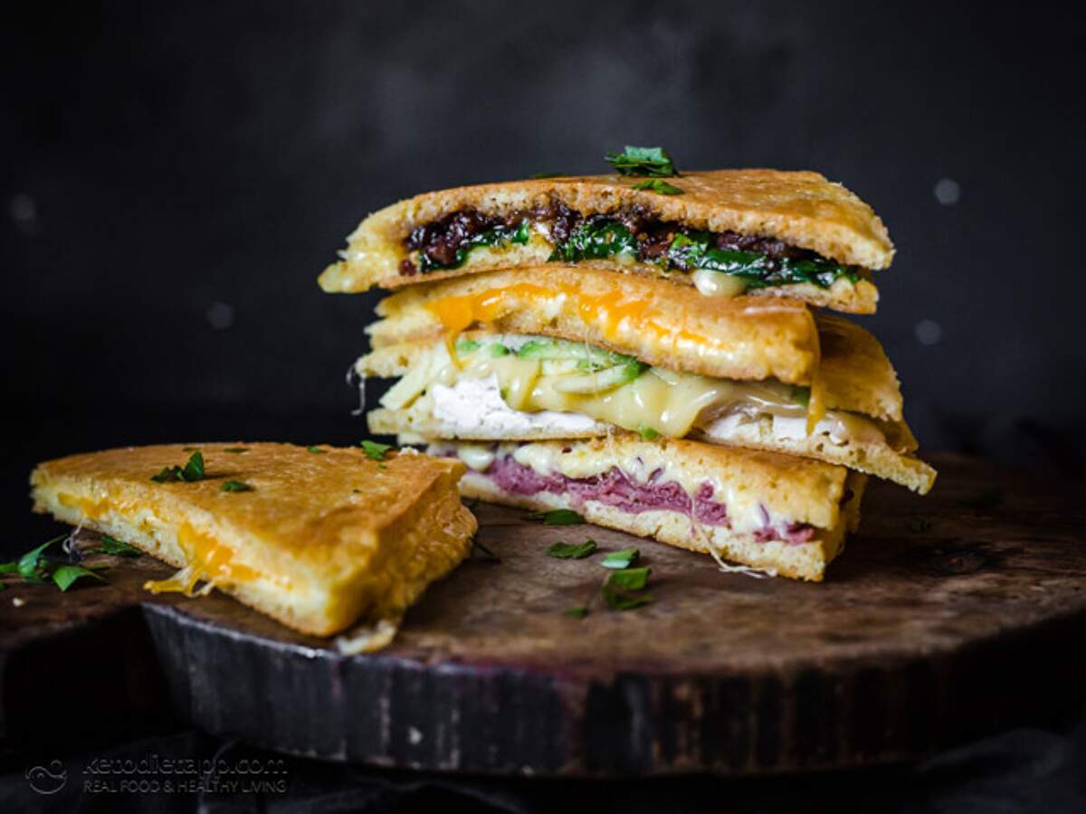 Low-Carb Quick Grilled Cheese Sandwich