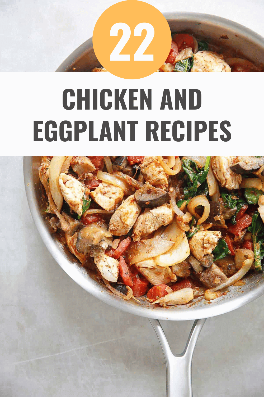One-Pan Eggplant Chicken Dinner