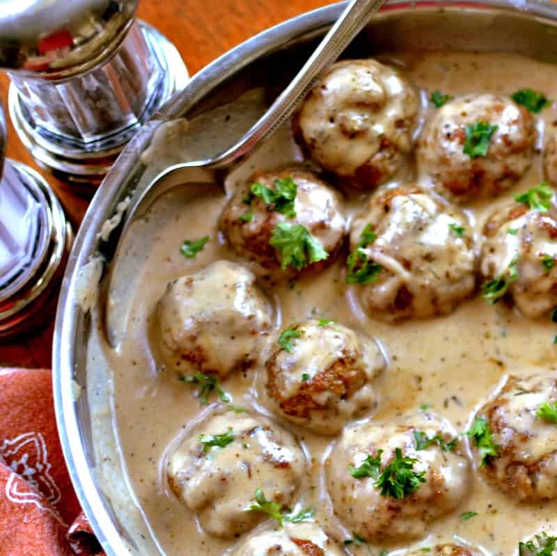 turkey meatballs in easy cream sauce