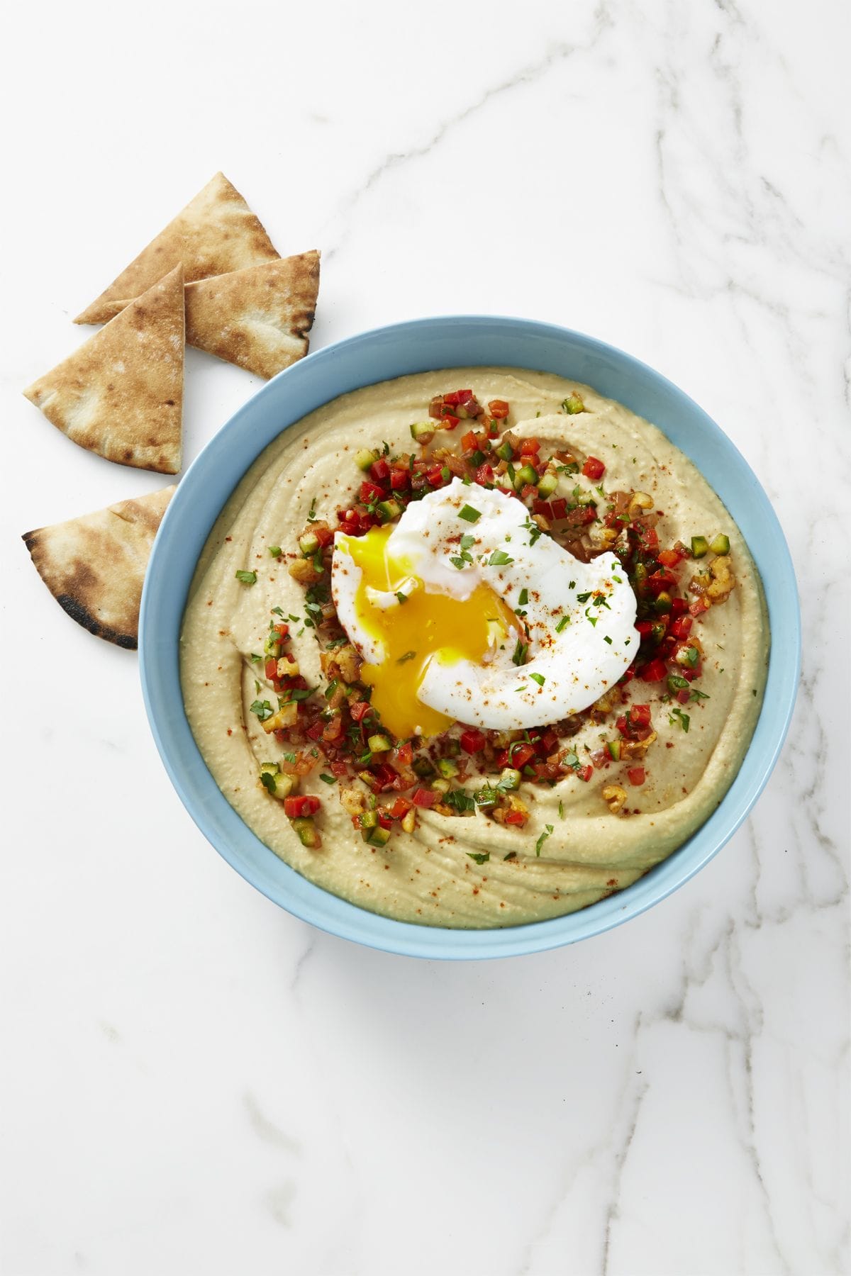 Mediterranean Hummus Egg Smash