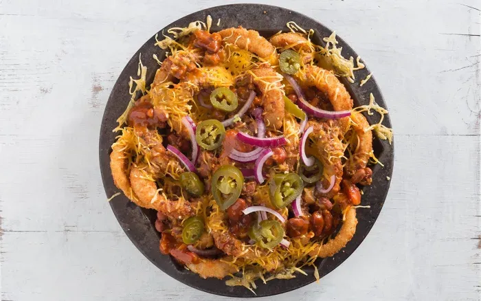 Onion Ring Nachos