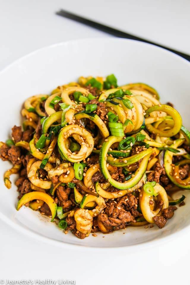 CHINESE FIVE SPICE GROUND TURKEY ZUCCHINI NOODLES RECIPE