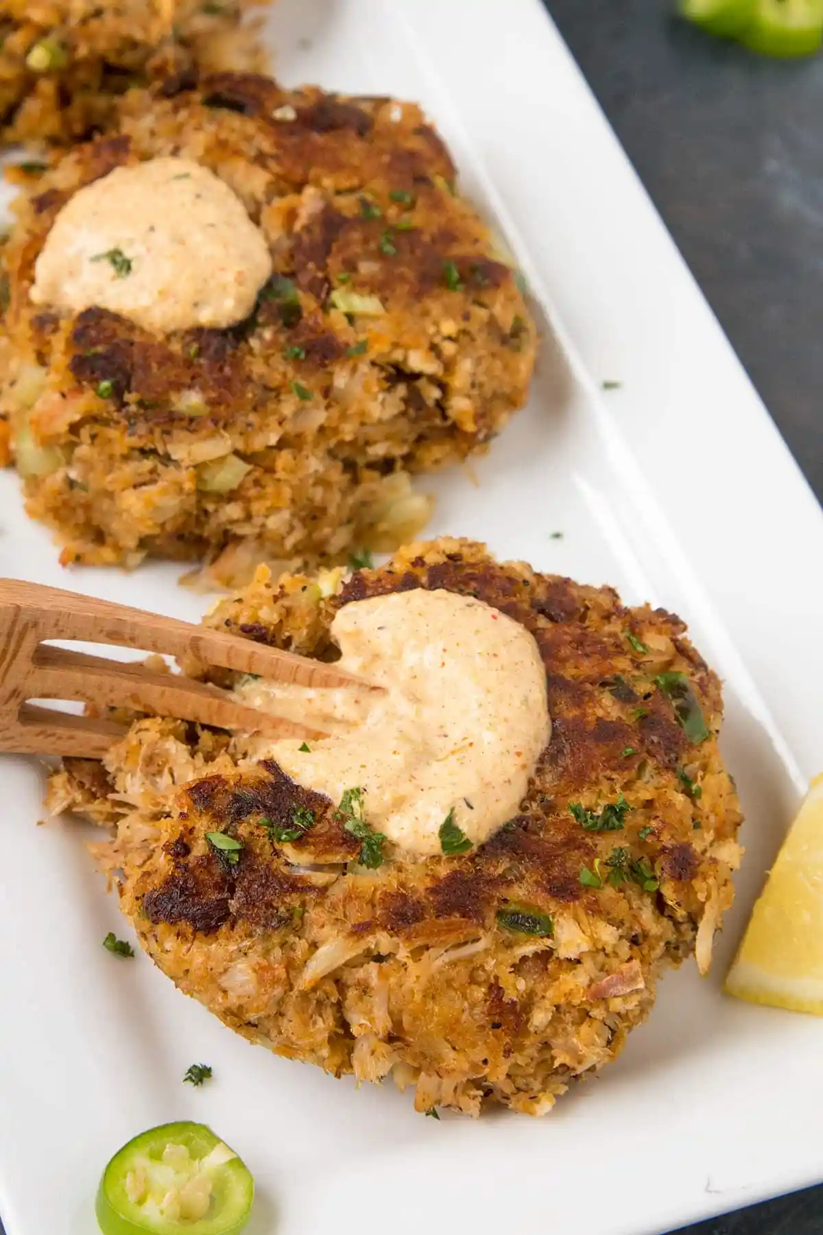 Crab Cakes With Creamy Crab Cake Sauce