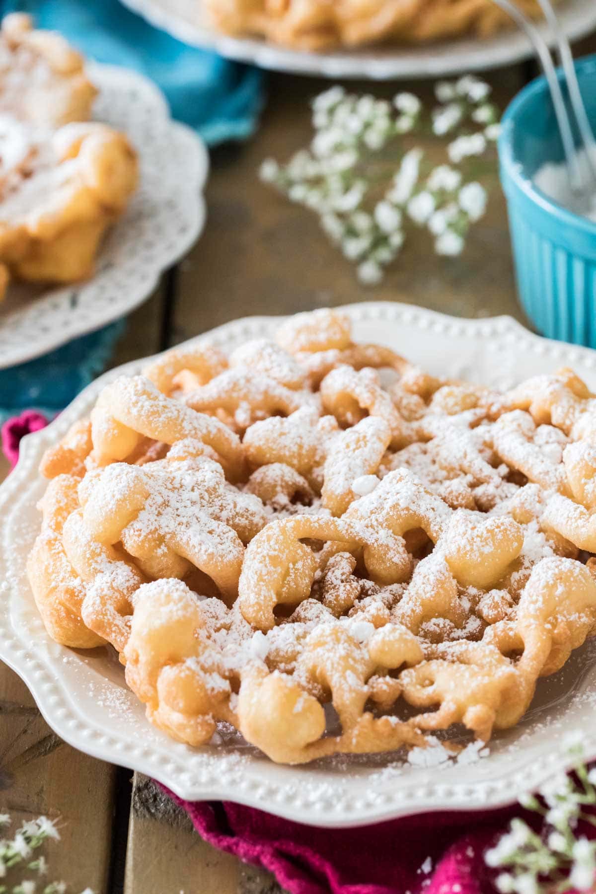Funnel Cake with Powdered Sugar