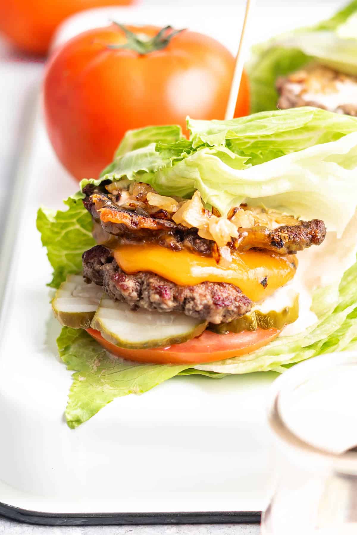 Keto Burger with toppings