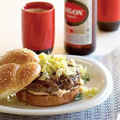 Korean Kimchi Burgers