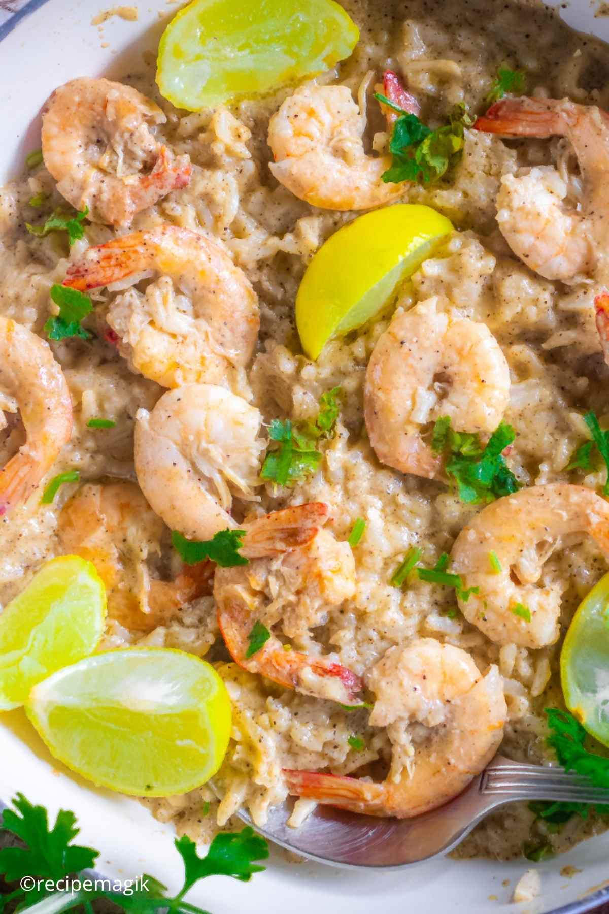 Lemon Butter Shrimp and Rice
