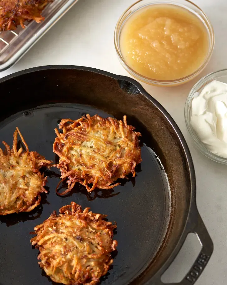 Latkes with onion