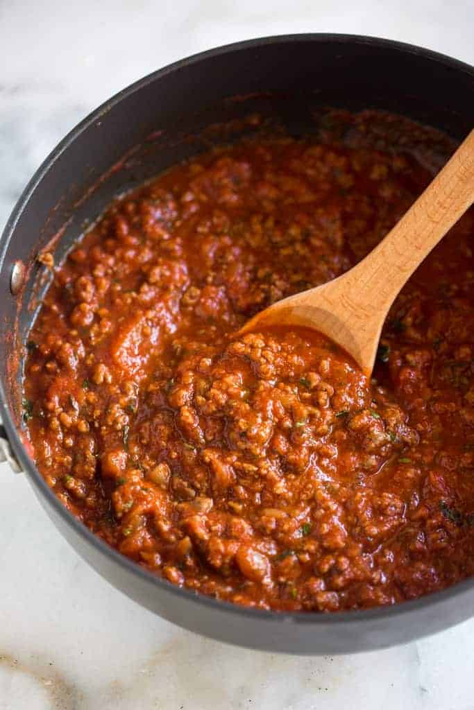 Spaghetti Sauce with onion