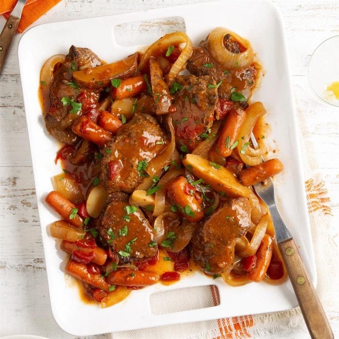 Slow-Cooker Swiss Steak Supper