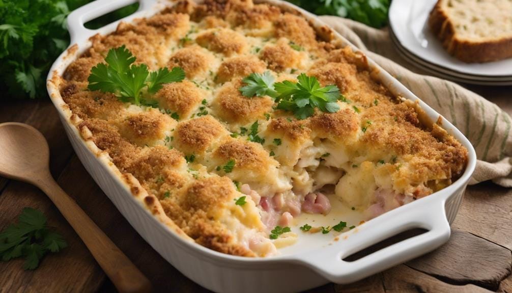 delicious casserole with chicken