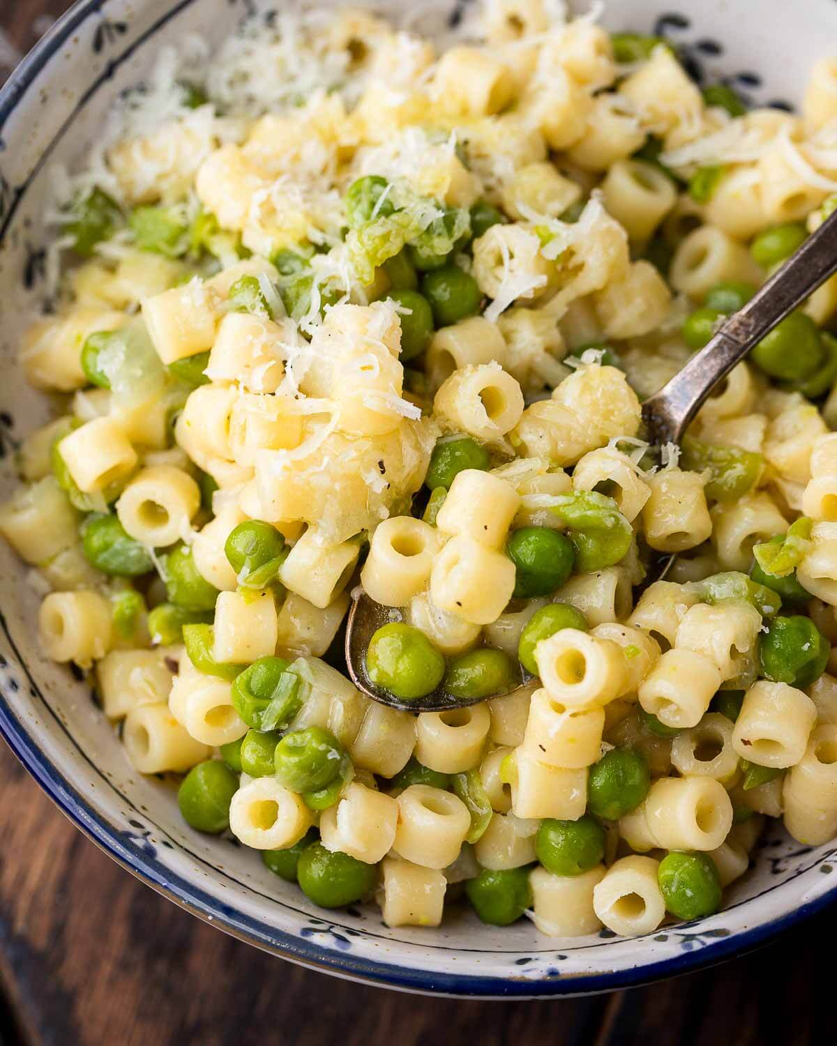Pasta e Piselli (pasta with peas)