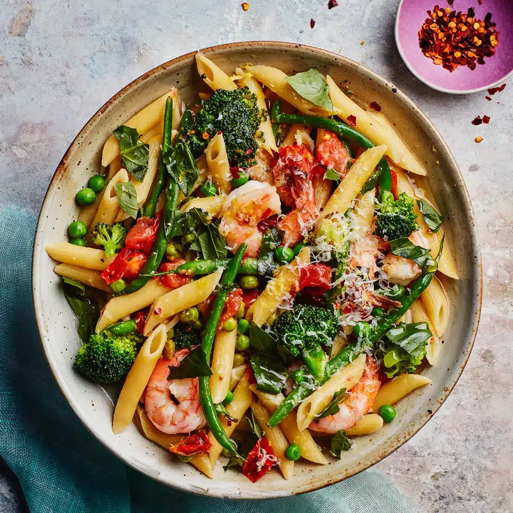 Pasta Primavera with Shrimp