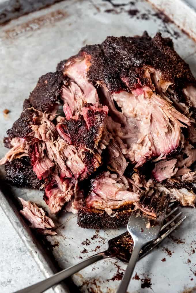 Scrumptious homemade Smoked Pulled Pork