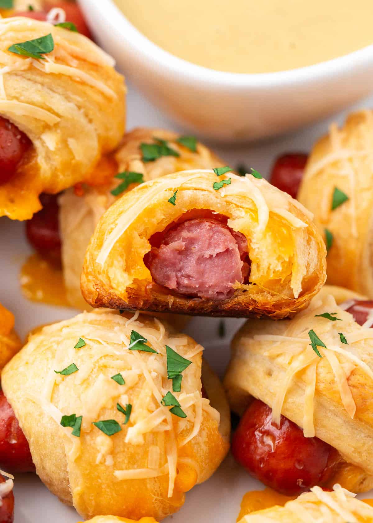 Pigs in a Blanket (with Cheese!)