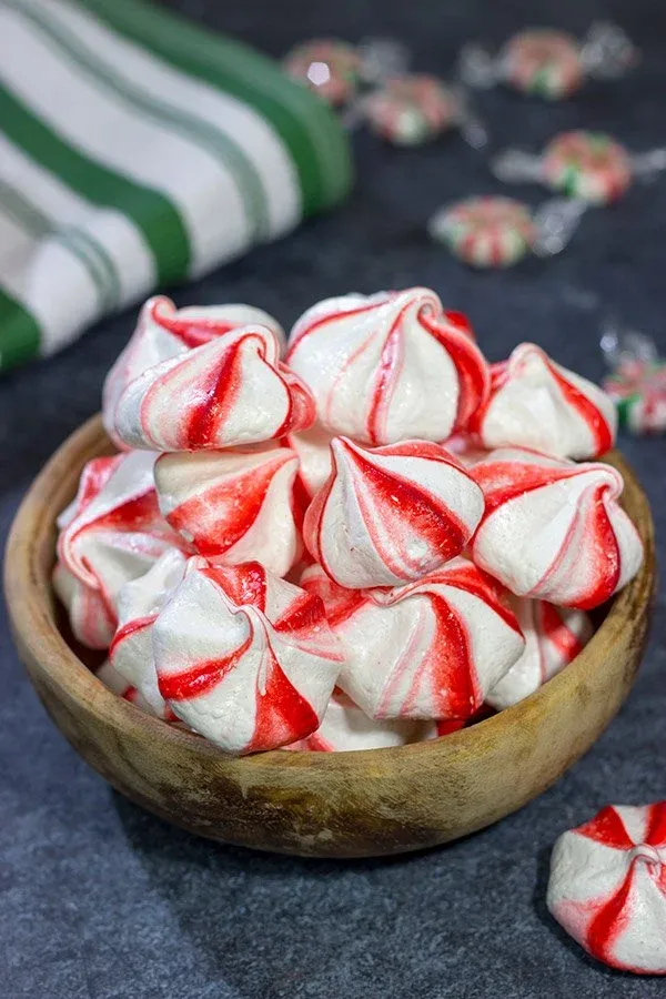 Peppermint Meringues