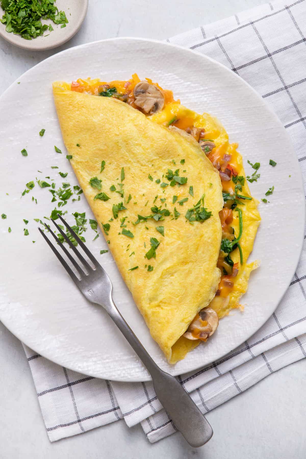 10-Minute Veggie-Loaded Omelet