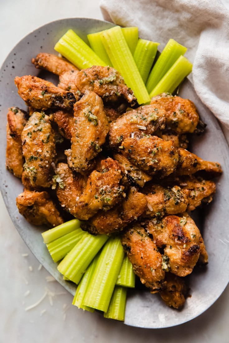 Crispy Garlic Parmesan Wings
