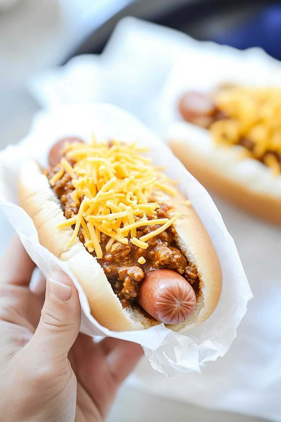 3-Ingredient Chili Cheese Dogs