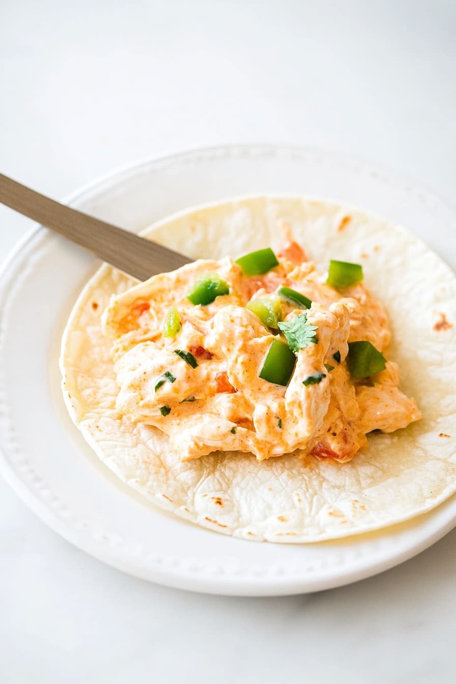 3-Ingredient Kid-Friendly Creamy Chicken Tacos