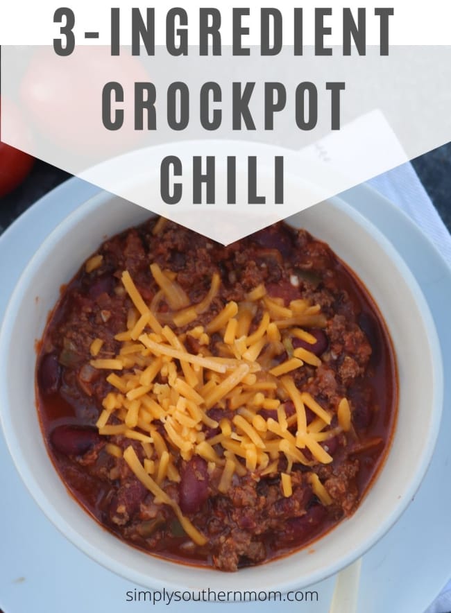 3-Ingredient Crock Pot Chili