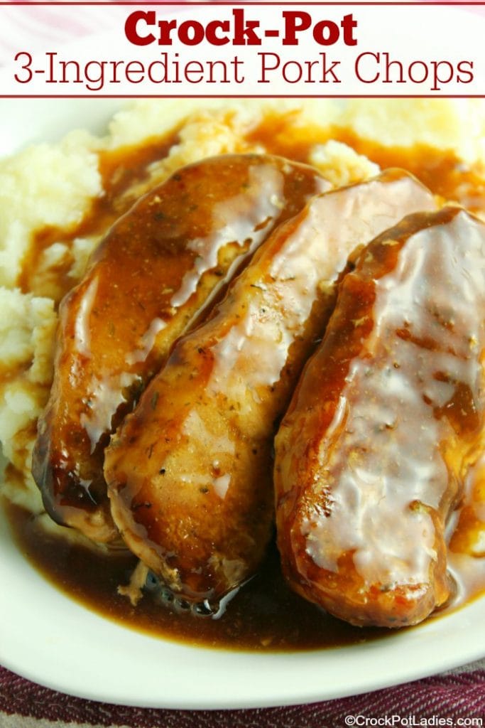3-Ingredient Crock Pot Pork Chops