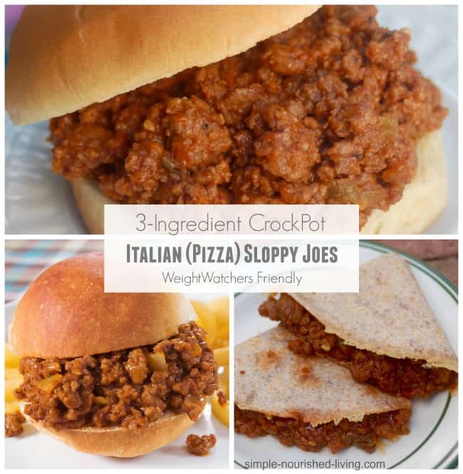 3-Ingredient Pizza Sloppy Joes