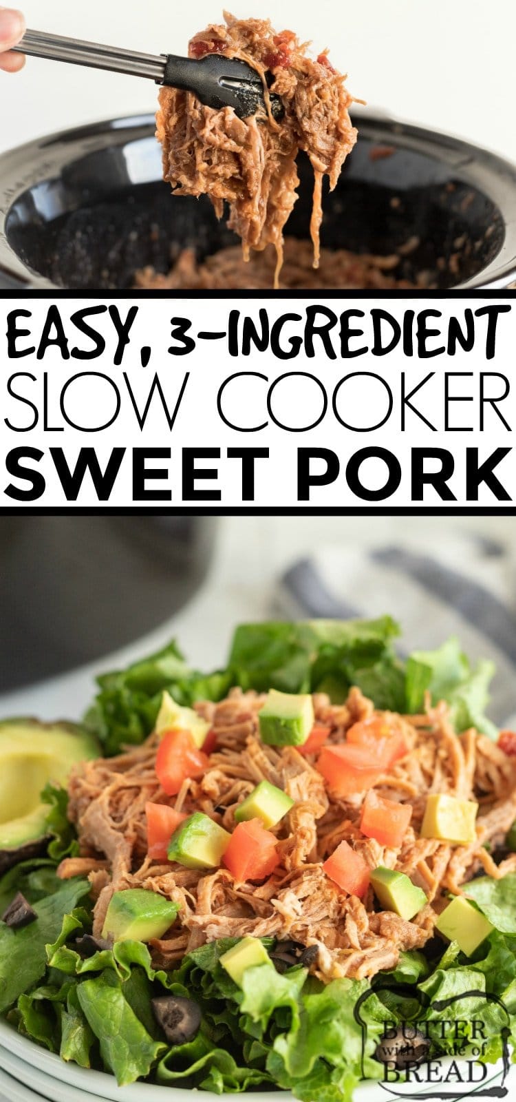 3-Ingredient Slow Cooker Sweet Pork