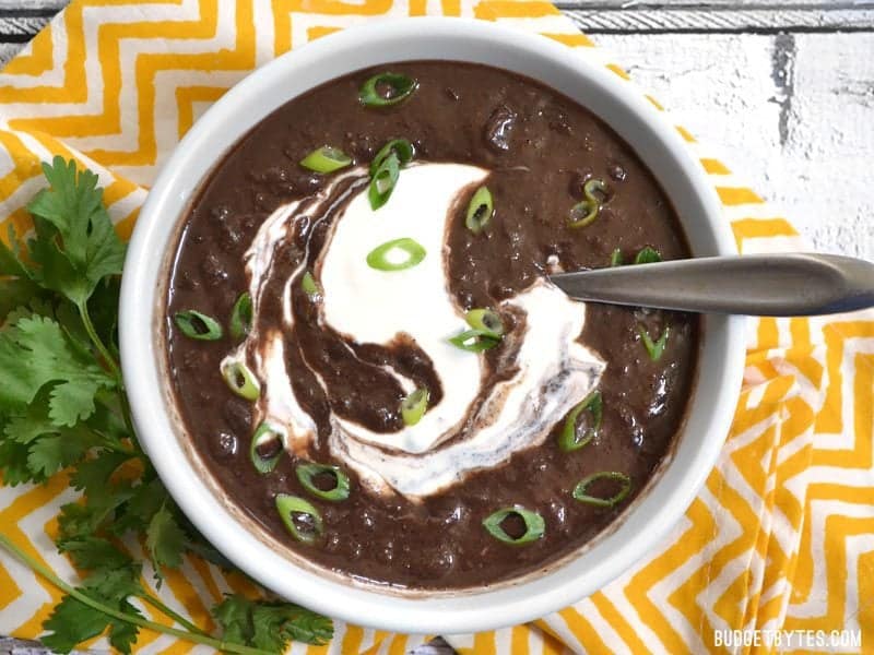 Budget-Friendly Slow Cooker Black Bean Soup