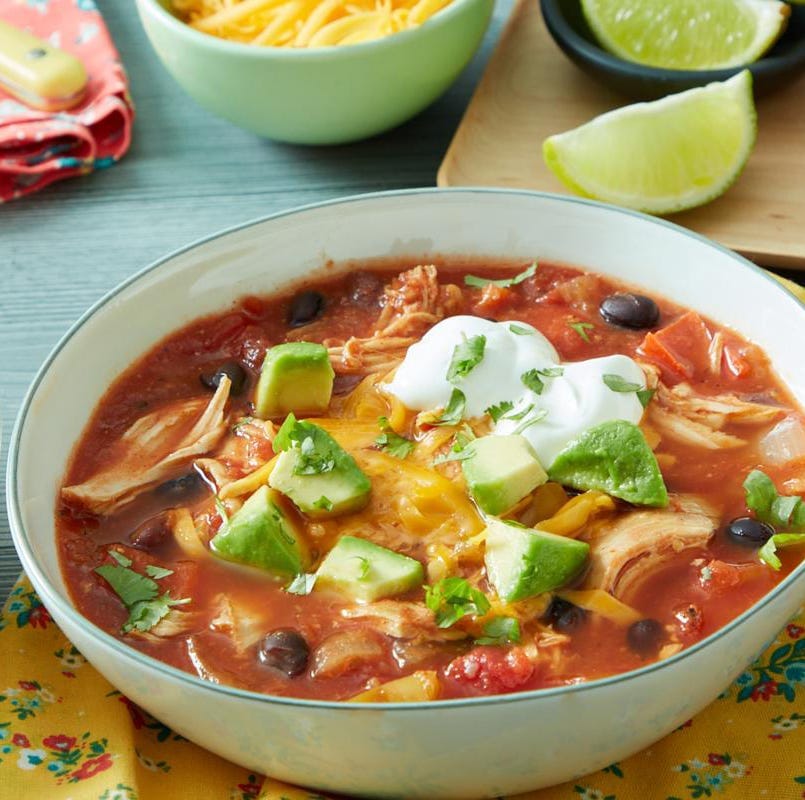 Budget-Friendly Slow Cooker Chicken Tortilla Soup