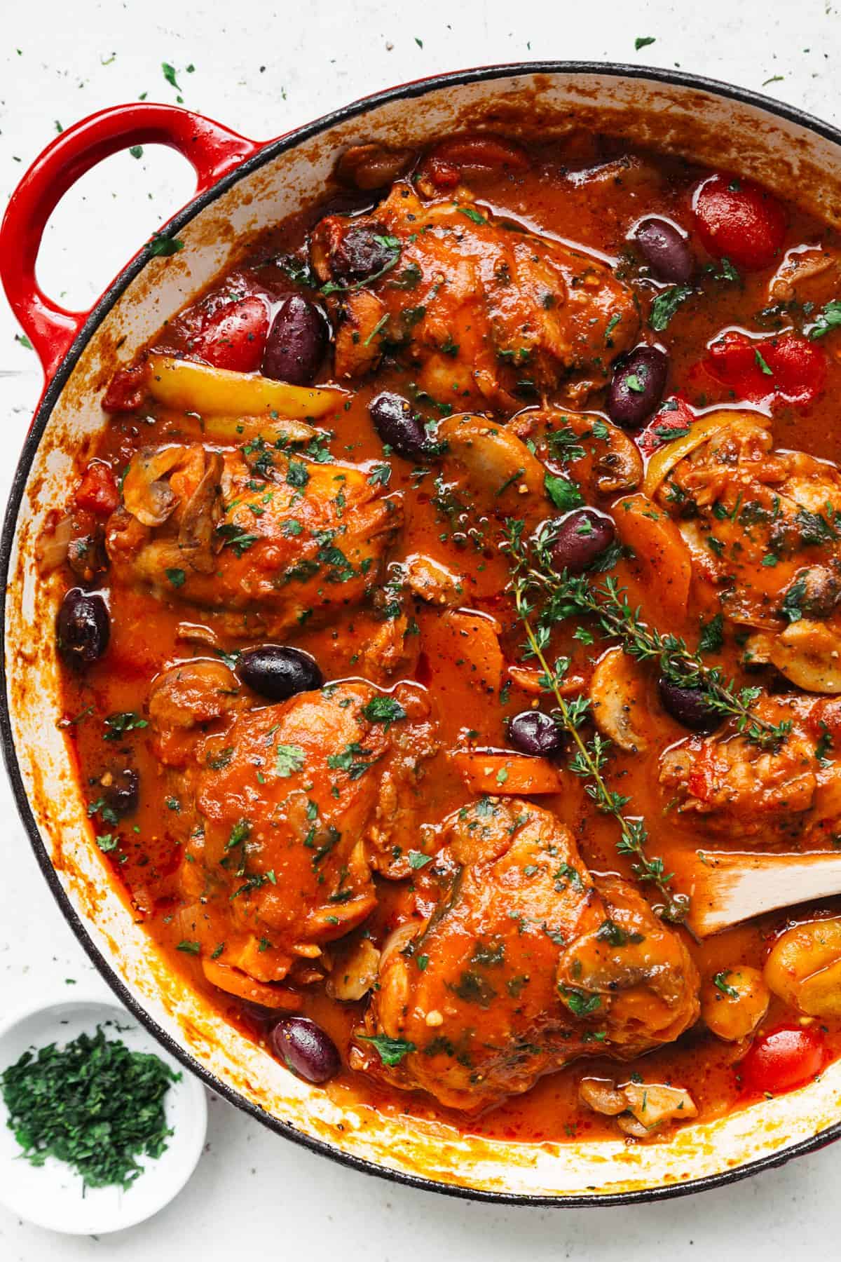 3-Ingredient Chicken Cacciatore