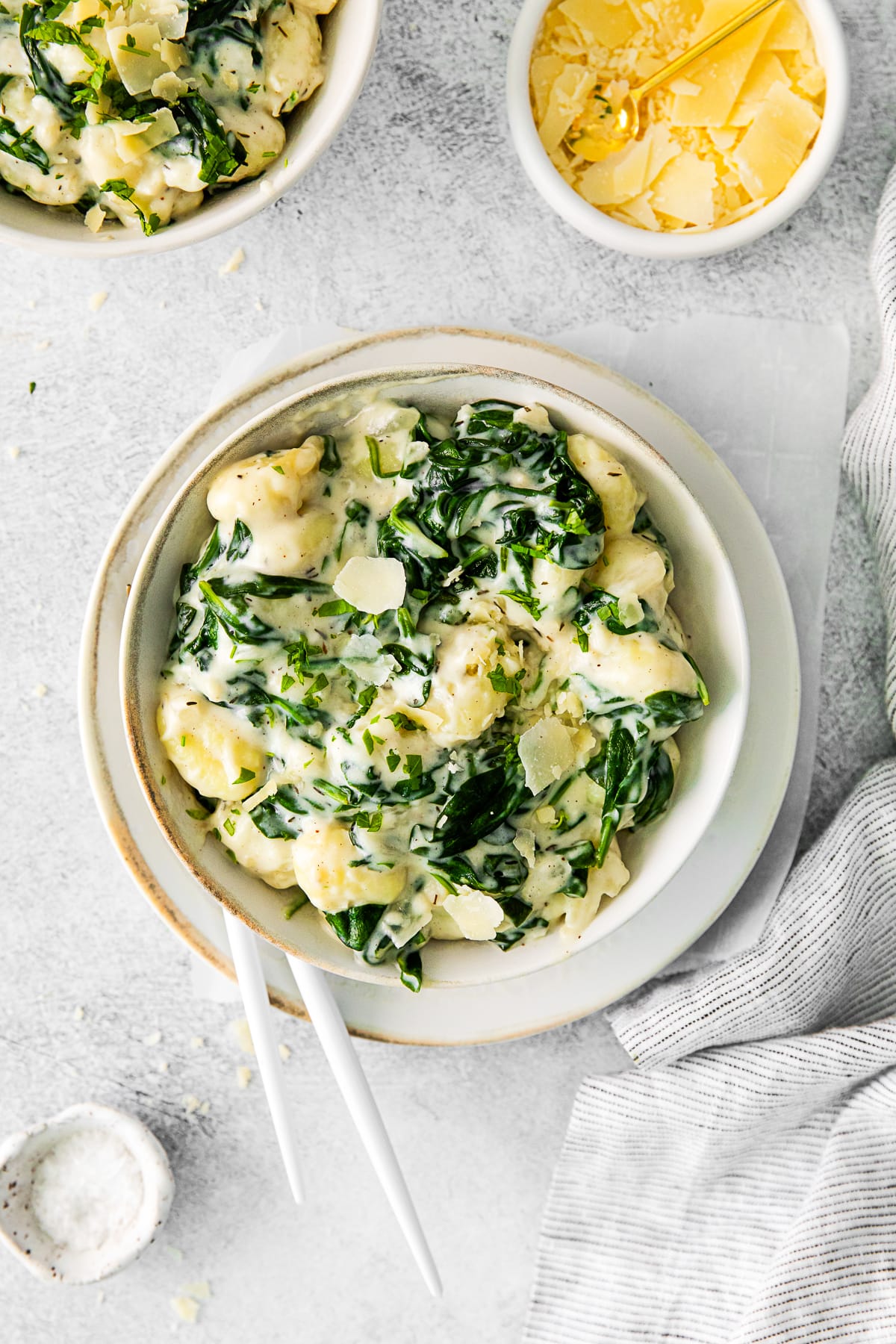 Quick Gnocchi with Creamed Spinach